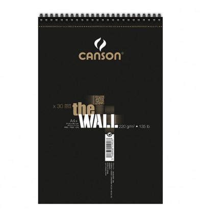 Альбом для маркеров CANSON The Wall А4+ 21*31.4см, 220гр., 30л., спираль