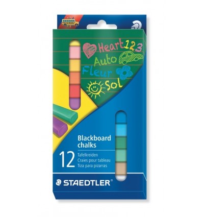 Мел цветной STAEDTLER Blacboard chalks 2360, 12 цветов