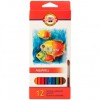 Набор акварельных цветных карандашей Koh-I-Noor AQUARELL Рыбки 3716, 12 цветов