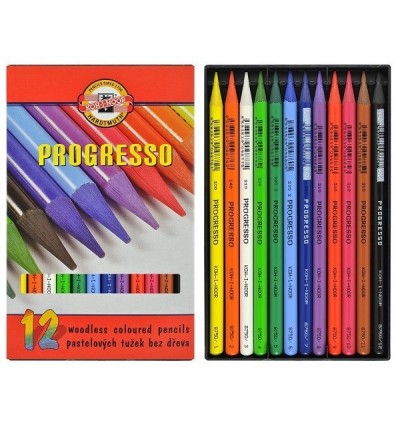 Набор цветных карандашей Koh-I-Noor Progresso 8756, 12 цветов