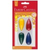Цветные восковые мелки FABER-CASTELL, 4 цвета в блистере
