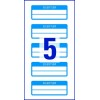 Инвентарные этикетки пломбы Avery Zweckform 50х20мм с голубой рамкой, 10 листов, 50 этикеток, 6924