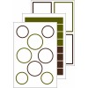 Этикетки для дома для банок Avery Zweckform Living, 47,5х73мм, белые полиэстер с цветной рамкой, 5 листов 30 этикеток