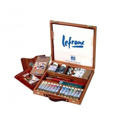 Набор масляных красок Lefranc Bourgeois EXTRA FINE Corot, 14 туб по 20мл в деревянном ящике