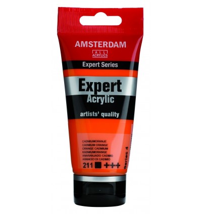 Акриловая краска Amsterdam Expert ROYAL TALENS, туба 75мл, Цвет: № 211 Кадмий оранжевый