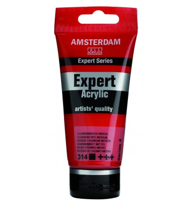 Акриловая краска Amsterdam Expert ROYAL TALENS, туба 75мл, Цвет: № 314 Кадмий красный средний