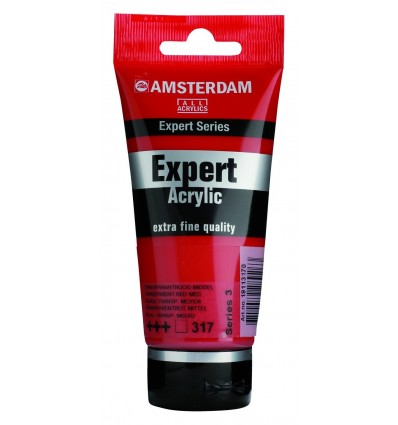 Акриловая краска Amsterdam Expert ROYAL TALENS, туба 75мл, Цвет: № 317 Красный средний прозрачный