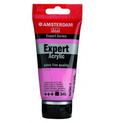 Акриловая краска Amsterdam Expert ROYAL TALENS, туба 75мл, Цвет: № 346 Розовый квинакридон светлый кроющий