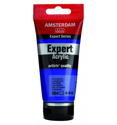 Акриловая краска Amsterdam Expert ROYAL TALENS, туба 75мл, Цвет: № 504 Ультрамарин