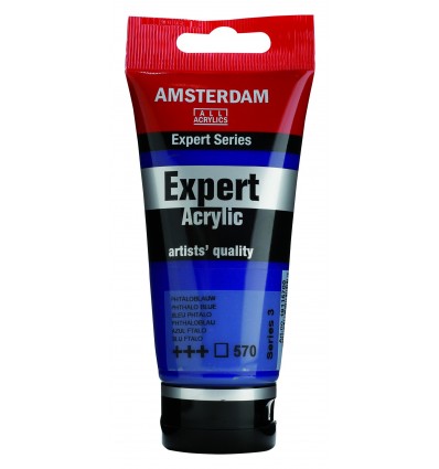Акриловая краска Amsterdam Expert ROYAL TALENS, туба 75мл, Цвет: № 570 Синий фталоцианин