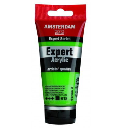 Акриловая краска Amsterdam Expert ROYAL TALENS, туба 75мл, Цвет: № 618 Зеленый светлый устойчивый 