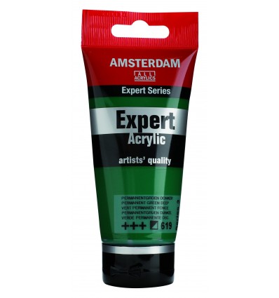 Акриловая краска Amsterdam Expert ROYAL TALENS, туба 75мл, Цвет: № 619 Зеленый устойчивый