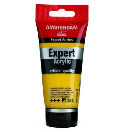 Акриловая краска Amsterdam Expert ROYAL TALENS, туба 75мл, Цвет: № 284 Желтый средний устойчивый