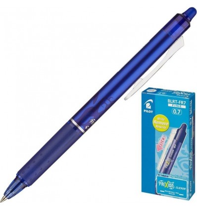 Автоматическая гелевая ручка стирающаяся PILOT Frixion Clicker BLRT-FR7, 0,4мм, Цвет: Синий
