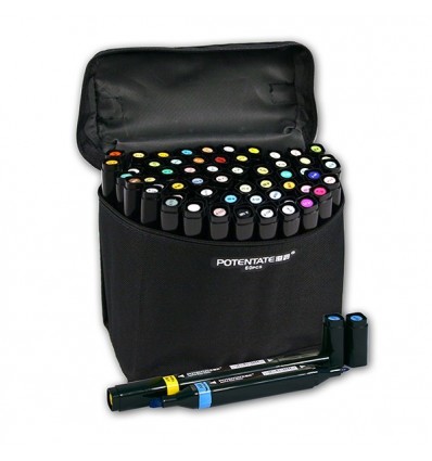 Набор спиртовых маркеров Potentate Bag Set 60 цветов (alcohol based)
