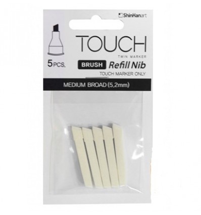 Перо для маркеров Touch, Broad Tip (скошенные узкие) 5 шт