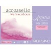 Альбом для акварели Fabriano Artistico Extra White Satin 12,5x18см, 300гр., 25л., бумага гладкая, склейка по 4-м сторонам