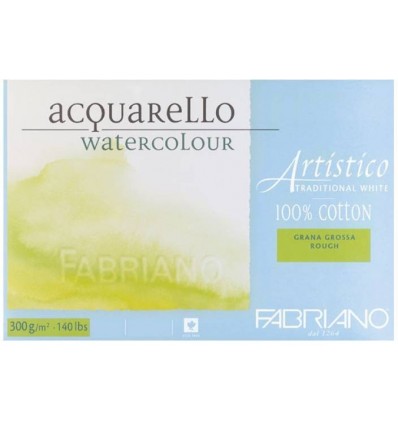 Альбом для акварели Fabriano Artistico Traditional White Torchon 23x30,5см, 200гр., 30л., крупное зерно, склейка по 4-м сторонам