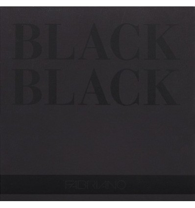 Альбом для зарисовок Fabriano Black Black 20x20см, 200гр., 20л., Бумага черная, склейка