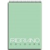 Альбом для зарисовок Fabriano Writing Colors 21x29,7см, 80гр., 100л., Цвет бумаги: Аквамарин, спираль