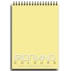 Альбом для зарисовок Fabriano Writing Colors 14,8x21см, 80гр., 100л., Цвет бумаги: Желтый, спираль
