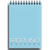 Альбом для зарисовок Fabriano Writing Colors 10,5x14,8см, 80гр., 100л., Цвет бумаги: Селеста, спираль