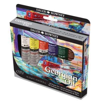 Набор масляных красок Daler Rowney GEORGIAN STARTER SET - 6 цветов по 22 мл
