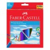 Набор цветных трехгранных карандашей FABER-CASTELL ECO, 24 цвета, в картон коробке c точилкой