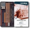 Набор художественных карандашей LYRA SKETCHING SET для скетчей, 11 предметов в метал. коробке