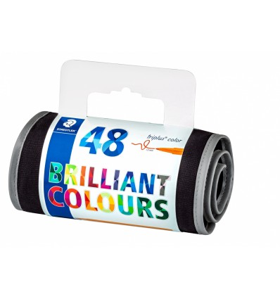Набор фломастеров STAEDTLER Triplus Color 323, 48 цветов в сумке-пенале