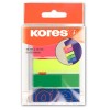 Клейкие закладки пластиковые Kores Film, 12х45мм, 5 цветов по 25 листов