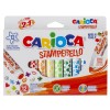 Набор фломастеров со штампами Carioca Stamp Markers 42240, 12 цветов