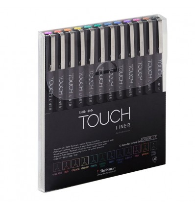 Набор линеров Touch Liner, 0.1мм, 12 цветов