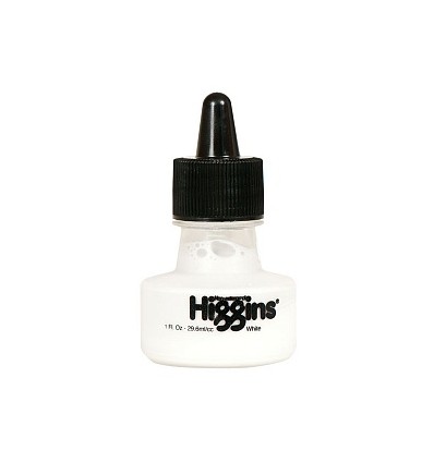 Пигментные чернила HIGGINS Pigment-Based White (белые), водостойкие 29,6 мл