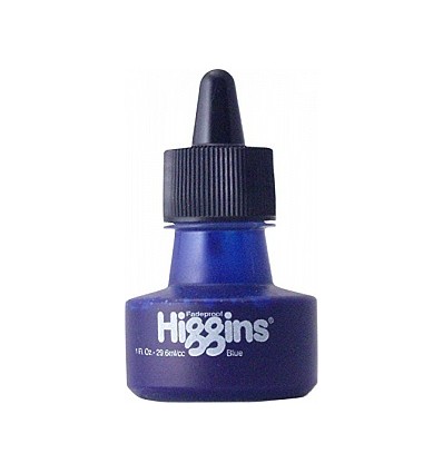 Пигментные чернила HIGGINS Pigment-Based Blue (синий), водостойкие 29,6 мл