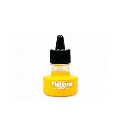 Пигментные чернила HIGGINS Pigment-Based YELLOW (желтый), водостойкие 29,6 мл