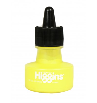 Пигментные чернила HIGGINS Pigment-Based LEMON (лимонный), водостойкие 29,6 мл