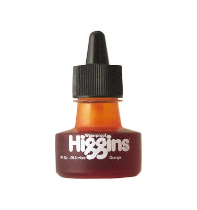 Чернила HIGGINS dye-based ORANGE (оранжевый), неводостойкие 29,6 мл