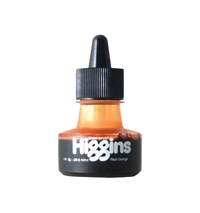 Чернила HIGGINS dye-based ORANGE (оранжевый), неводостойкие 29,6 мл
