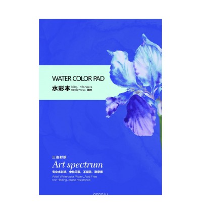Альбом Potentate Watercolor Block Smooth Surface, 19,5 x 13,5см, 300гр., 16л., гладкая, склейка