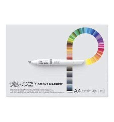 Альбом для маркеров WINSOR & NEWTON Pigment Marker, А4 21*29.7см, 75гр/м.кв., 50л склейка