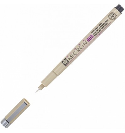 Капиллярная ручка Pigma Micron SAKURA 003, 0.15мм, Цвет: Черный