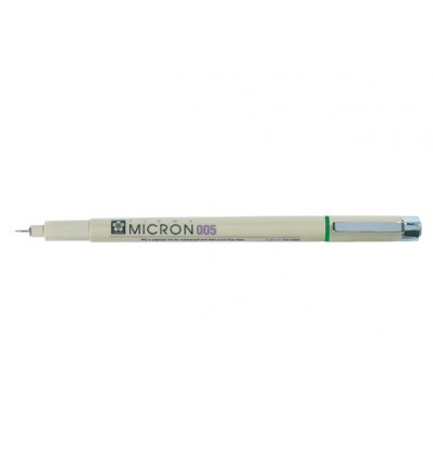 Капиллярная ручка Pigma Micron 005 SAKURA, 0.2мм, Цвет: Зеленый