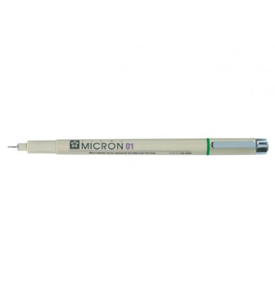 Капиллярная ручка Pigma Micron 01 SAKURA, 0.25мм, Цвет: Зеленый