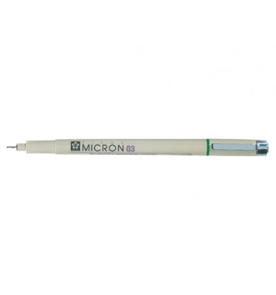 Капиллярная ручка Pigma Micron 03 SAKURA, 0.35мм, Цвет: Зеленый