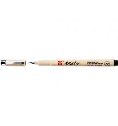 Капиллярная ручка Pigma Brush SAKURA, кисть, Цвет: Черный