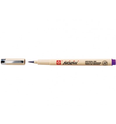 Капиллярная ручка Pigma Brush SAKURA, кисть, Цвет: Пурпурный