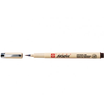 Капиллярная ручка Pigma Brush SAKURA, кисть, Цвет: Сепия темный