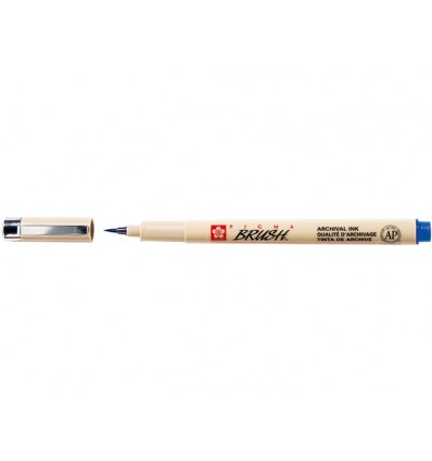 Капиллярная ручка Pigma Brush SAKURA, кисть, Цвет: Голубой