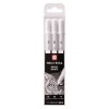 Набор гелевых ручек SAKURA Gelly Roll Real White, 3 шт белого цвета (0.3мм 0.4мм 0.5мм)